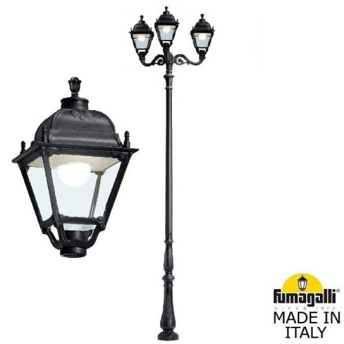 Столб фонарный уличный Fumagalli Simon U33.208.M30.AXH27