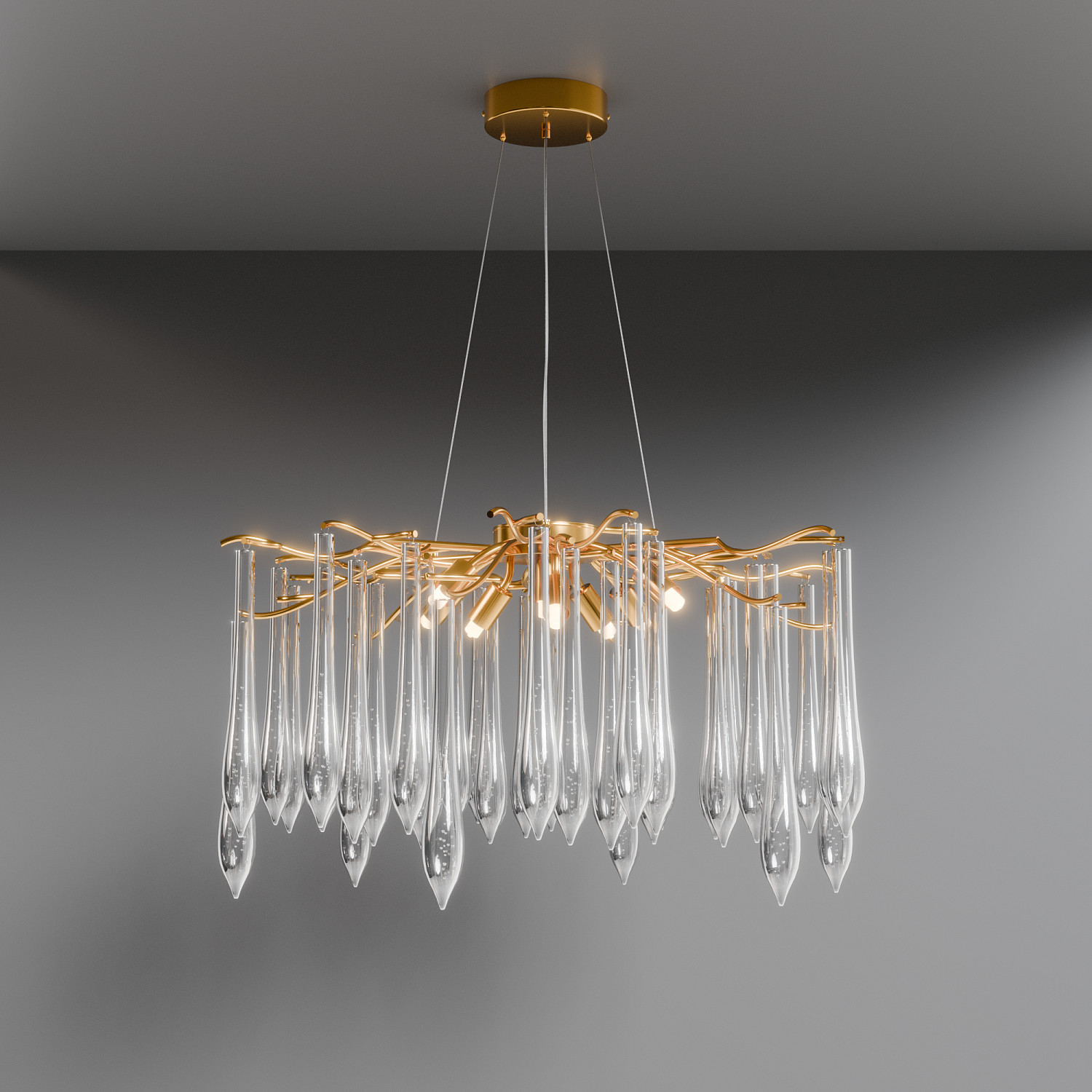 Подвесная люстра LIGHTERA Dewdrop LE302L-8G