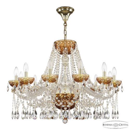 Подвесная люстра Bohemia 5413 5413/12/300 G Amber/M-1F