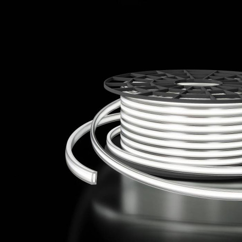 LED лента Elektrostandard 220V COB IP65 Лента светодиодная 220V 9,3W 288Led COB IP65 6500 холодный белый, 50 м (95000/02)