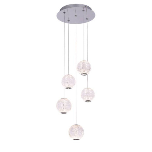 Светильник подвесной Delight Collection MD20001012 MD20001012-5A chrome