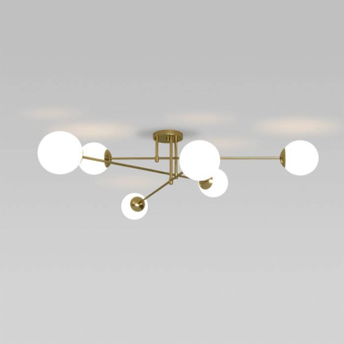 Потолочная люстра Eurosvet Netz 30181/6 латунь Smart