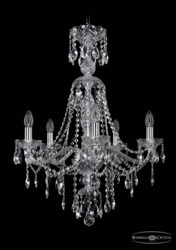 Подвесная хрустальная люстра 1415 Bohemia 1415/5/200/XL-76 Ni