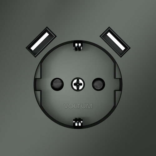 Розетка (титан) Voltum Voltum S70 VLS040406