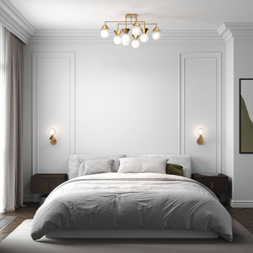 Потолочная люстра Eurosvet MELON 302002/8 латунь Smart