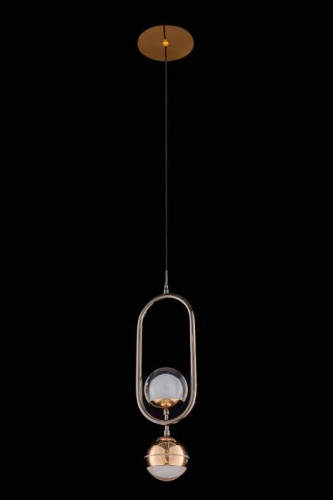 Светильник подвесной LEON Lilith LE7709/1S Black Chrome/Gold