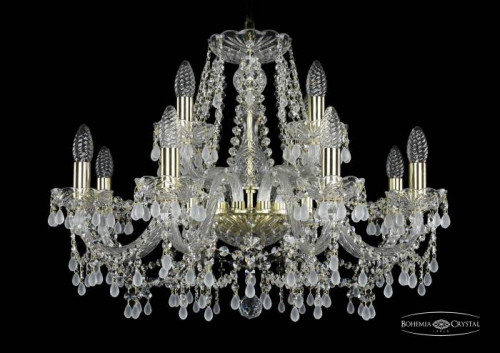 Подвесная хрустальная люстра 1410 Bohemia 1410/8+4/240 G V0300