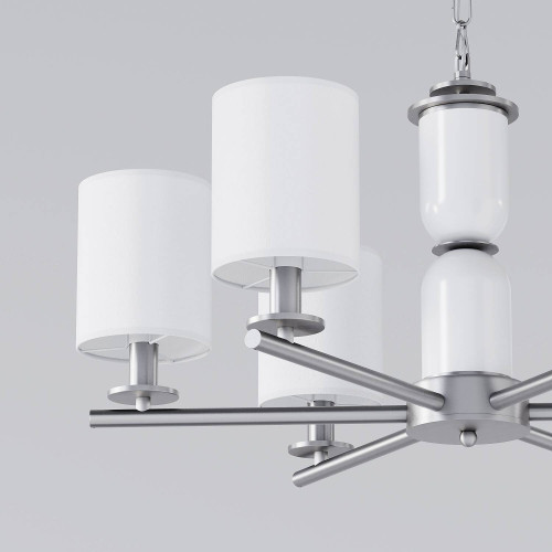 Подвесная люстра Eurosvet Caprera 60146/6 никель Smart