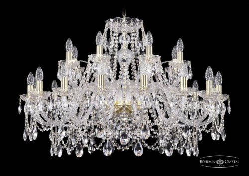 Подвесная хрустальная люстра 1411 Bohemia 1411/16+8/360 G