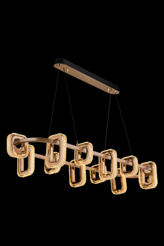 Подвесная люстра LEON Theona LE7701/12L Grey/Gold