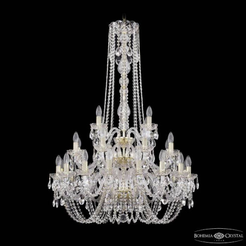 Подвесная хрустальная люстра 1402 Bohemia 1402/16+8+4/300/h-123/3d G