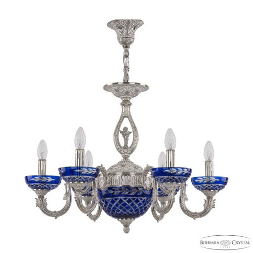 Подвесная люстра Bohemia Florence 71403P/6/175 NW P Clear-Blue/H-1J FA10S