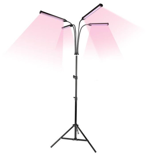 Светильник для растений светодиодный с таймером, на штативе Uniel ULT-P32-60W/SPLE/TM/40 IP40 BLACK QUAD