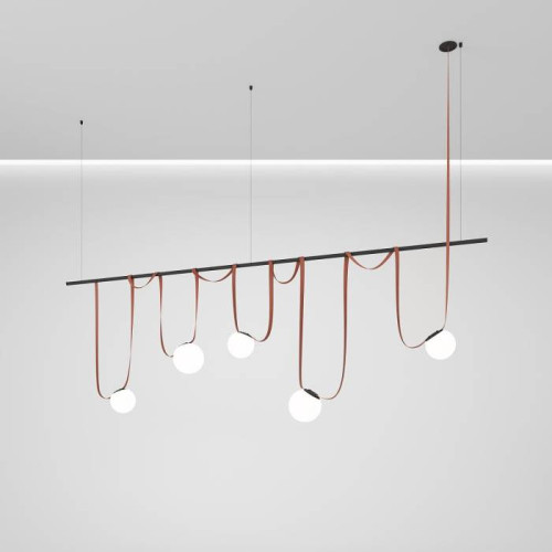 Комплект ременной трековой системы на штанге Rod Denkirs Belty Set DK55SET08-01-BR