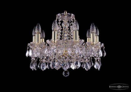 Подвесная хрустальная люстра 1413 Bohemia 1413/10/165 G Leafs