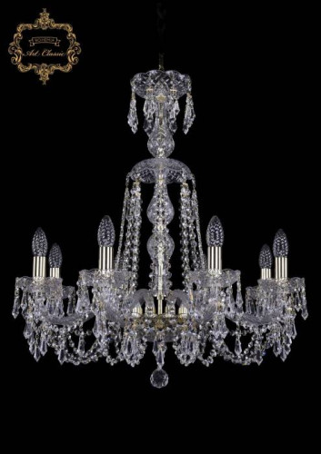 Подвесная хрустальная люстра 11.23 Art Classic 11.23.8.220.XL-70.Gd.Dr