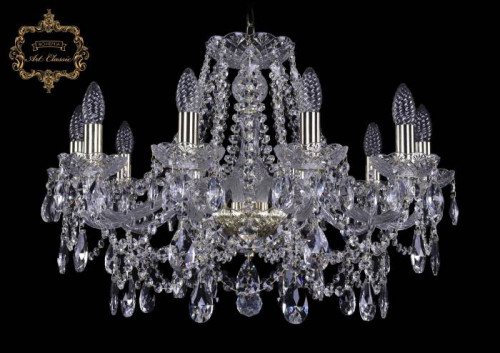 Подвесная хрустальная люстра 11.25 Art Classic 11.25.10.220.Gd.Sp