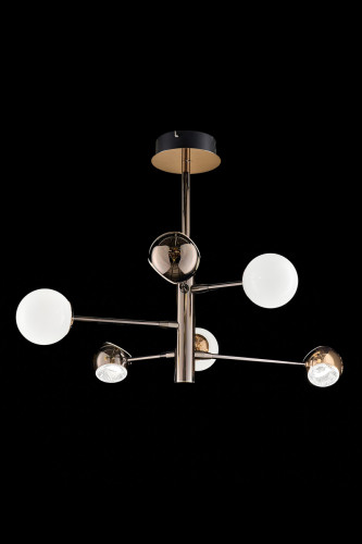 Потолочная люстра LEON Lilith LE7709/6G Black/Chrome/Gold