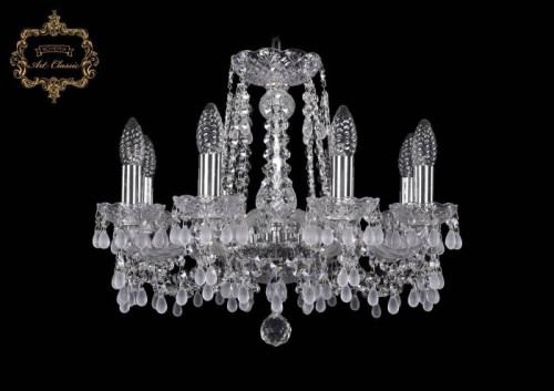 Подвесная хрустальная люстра 11.24 Art Classic 11.24.8.165.Cr.V0300