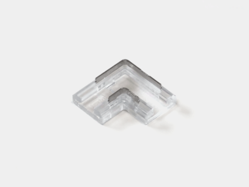Пластиковый L-коннектор для светодиодной ленты 8мм SWG Standard Коннекторы CN-8MM-2P-L-SC-H