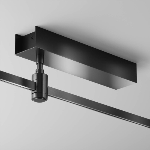 Основание потолочное Short для блока питания с вводом питания Maytoni Accessories for tracks Flarity TRA156C-BB1-B