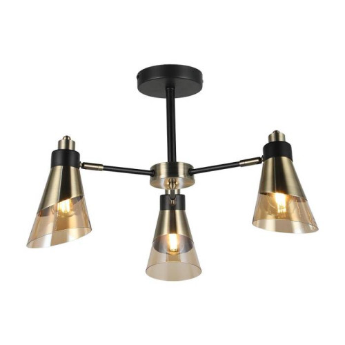 Люстра потолочная Е14 3*40Вт MD.51902-3-S-BK+AB