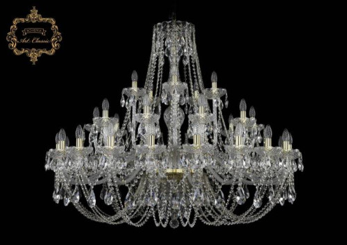 Подвесная хрустальная люстра 11.21 Art Classic 11.21.20+10+5.460.Gd.Sp