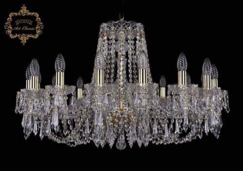 Подвесная хрустальная люстра 11.23 Art Classic 11.23.16.300.Gd.Dr