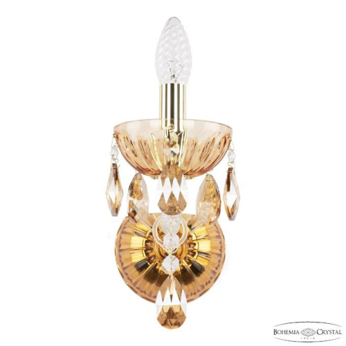 Настенное бра Bohemia 5413 5413B/1/165 G Amber/M-1H K721