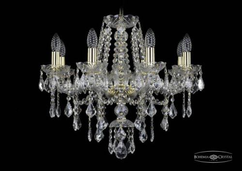 Подвесная хрустальная люстра 1415 Bohemia 1415/8/200 G Leafs