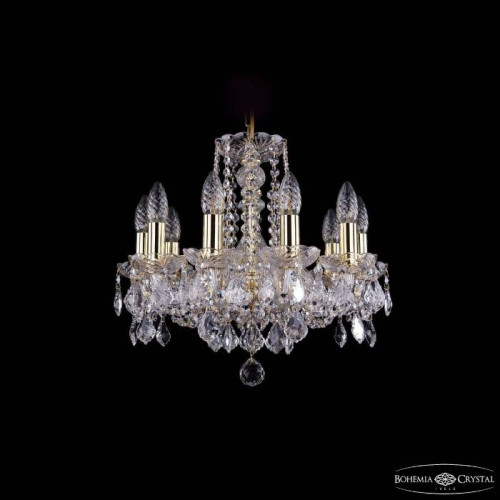 Подвесная хрустальная люстра 1402 Bohemia 1402/10/141 G Leafs