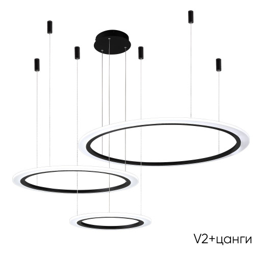 Подвесная люстра Crystal Lux Manzana MANZANA SP67W LED BLACK