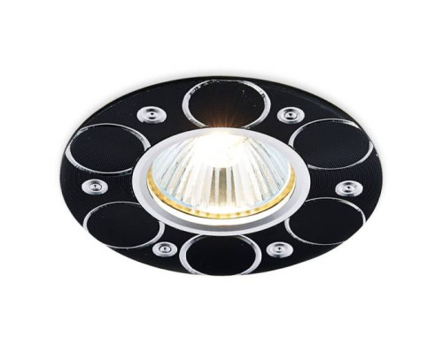 Встраиваемый светильник с узорами Classic A808 BK/AL Ambrella