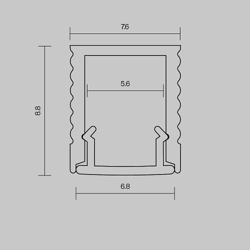 Профиль Maytoni Накладной профиль 631010