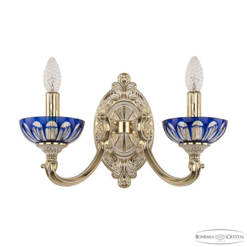 Настенное бра Bohemia 7209 7209B10/2/175 GW P Clear-Blue/H-1H