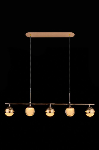 Светильник подвесной LEON Lilith LE7709/5L Black Chrome/Gold