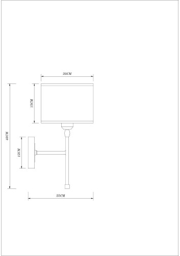 Настенное бра Arte Lamp Jamie A4090AP-1BK