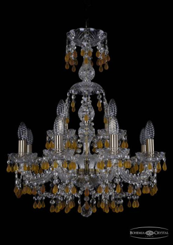 Подвесная хрустальная люстра 1410 Bohemia 1410/8+4/195/XL-66 Pa V1003