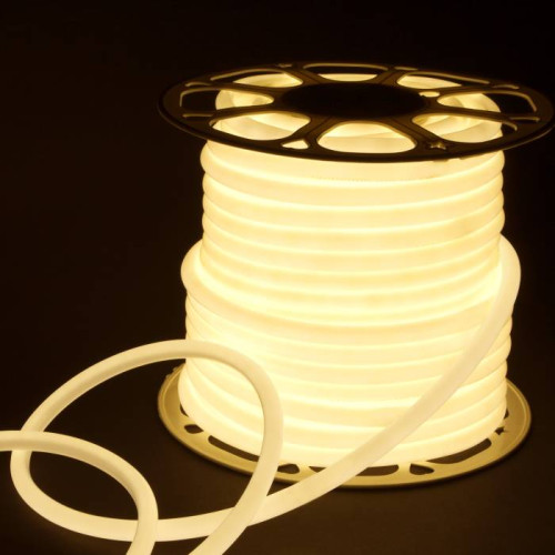 Светодиодный шнур Elektrostandard LS 003 220V 9,6 IP67 Гибкий неон LS003 220V 9.6W 144Led 2835 IP67 16mm 4200K круглый дневной белый, 50 м a052996