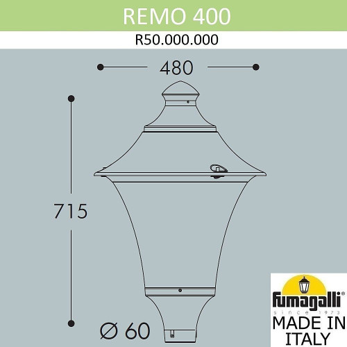 Консольный уличный светильник Fumagalli Remo R50.000.000.AXH27