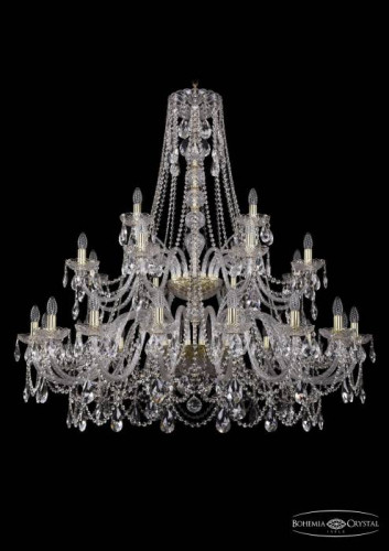 Подвесная хрустальная люстра 1411 Bohemia 1411/16+8+4/460/2d G