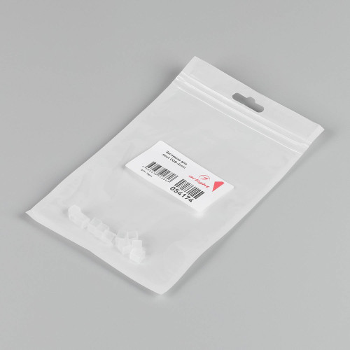 Силиконовая круглая заглушка без отверстия для герметичных лент COB шириной 6мм Arlight 054174