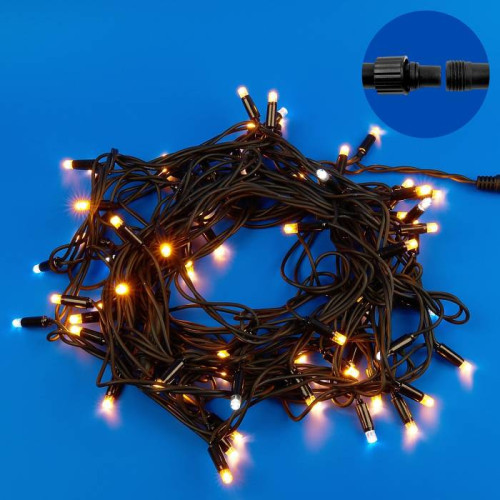 Гирлянда Uniel ULD-S1000-120/TBK WARMWHITE-WHITE IP67