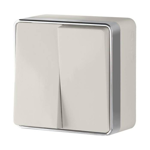 Выключатель Werkel W5020003/ Выключатель двухклавишный Gallant (слоновая кость)