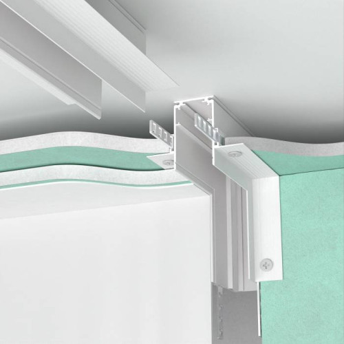 Коннектор для шинопровода Elektrostandard Slim Magnetic Slim Magnetic Коннектор угловой внутренний для встраиваемого шинопровода под ГКЛ 9,5мм (белый) 85213