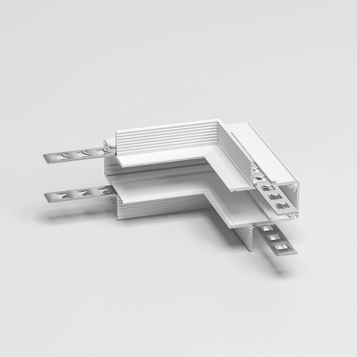 Коннектор для шинопровода Elektrostandard Slim Magnetic Slim Magnetic Коннектор угловой внутренний для встраиваемого шинопровода под ГКЛ 12,5мм (белый) 8521