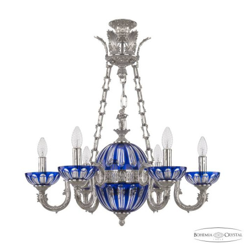 Подвесная люстра Bohemia Florence 71003P/6/175 Ni P Clear-Blue/H-1H Y8 FA4S