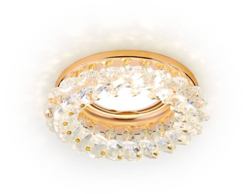 Встраиваемый светильник Ambrella Crystal K206 CL/G