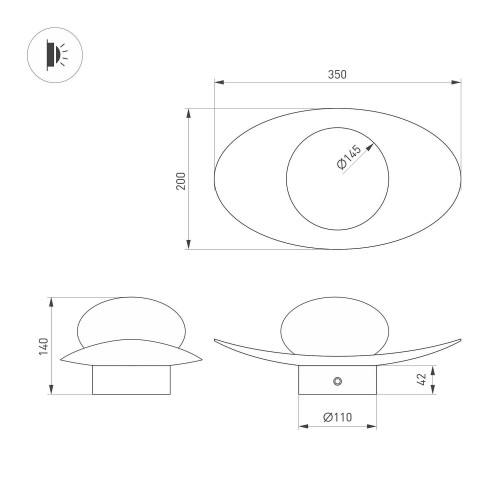 Настенный светильник Arlight Perlen 057587