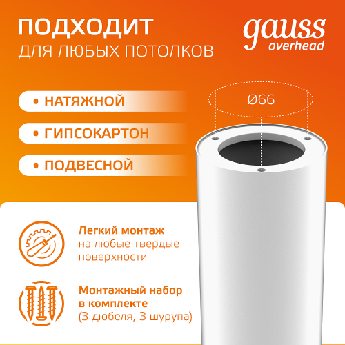 Накладной светильник Gauss HD031